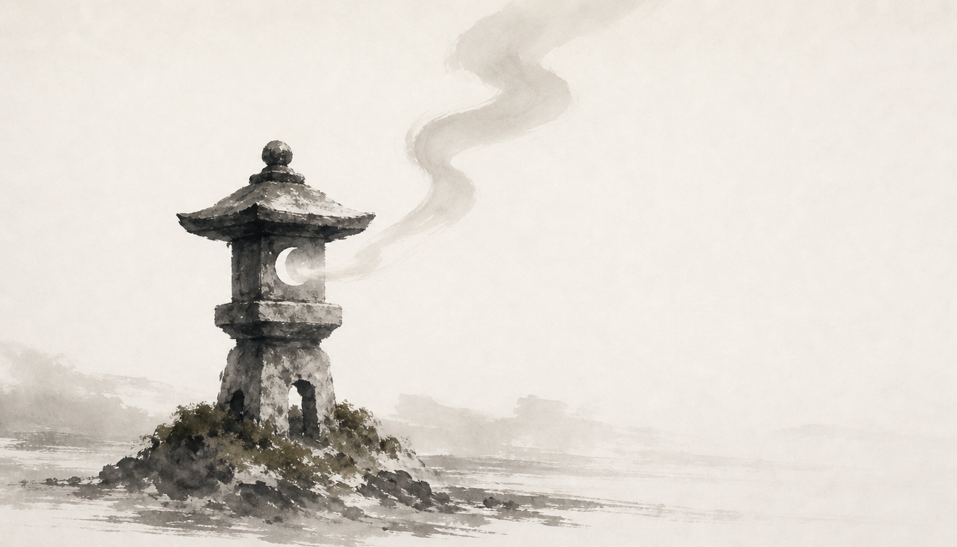 Personal symbol of kanji tsuki, moon kanji, tsuki meaning lantern