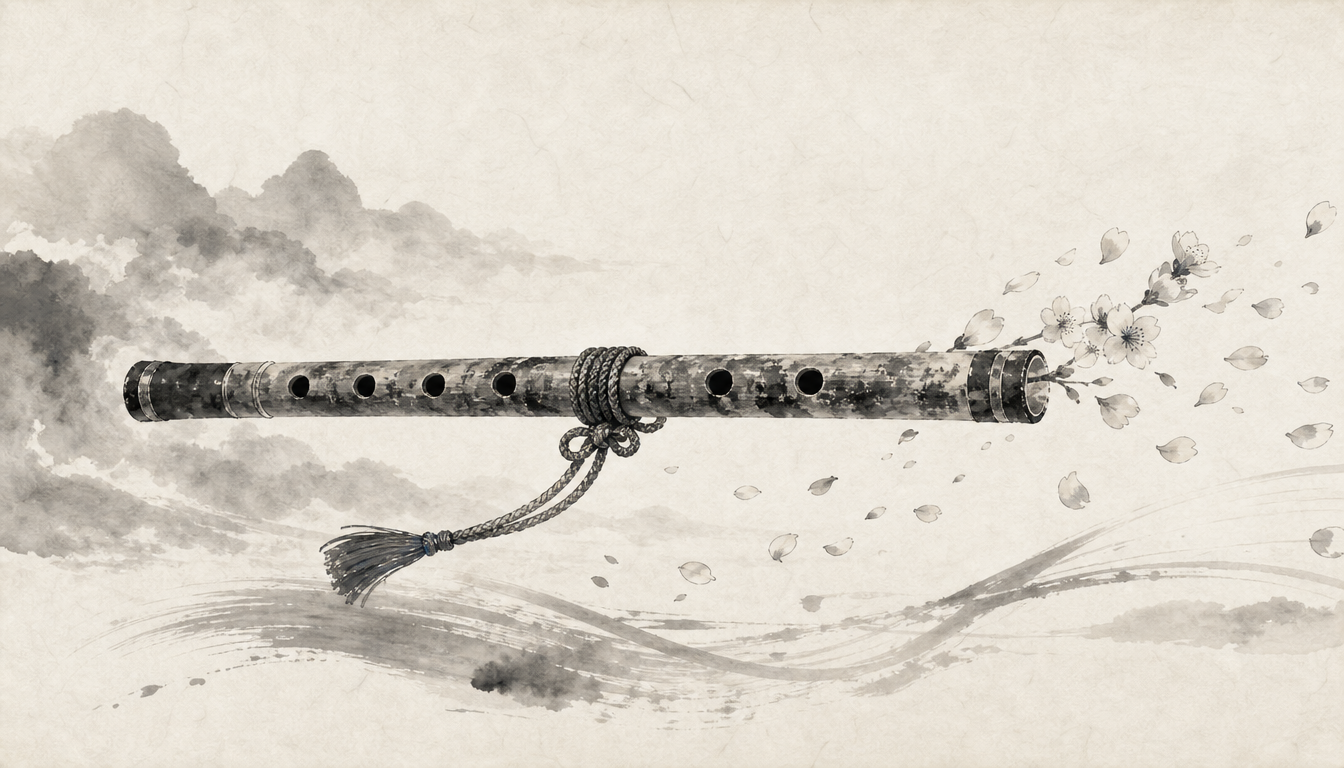 Court flute illustrating miyabi kanji meaning in traditional Japanese arts